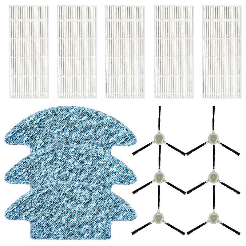 14pcs Parts for Lefant M210 M210s M210b M213 Mop Filter Side Brush