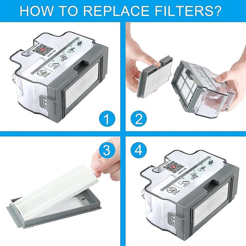 14pcs Parts for Lefant M210 M210s M210b M213 Mop Filter Side Brush