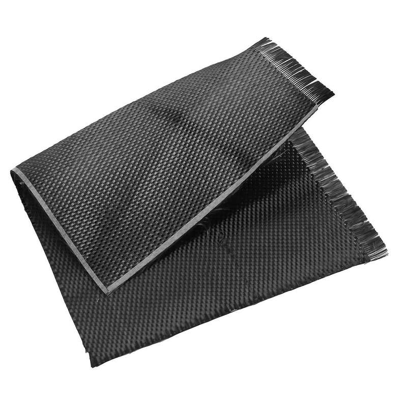 3x 3k Real Plain Weave Carbon Fiber Cloth Tape 8inch X 12inch