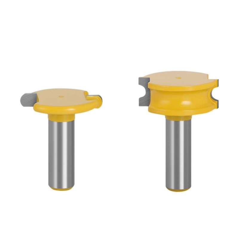 2 Pcs 1/2 Inch Shank Router Bit Set Woodworking Tungsten Cobalt Alloy