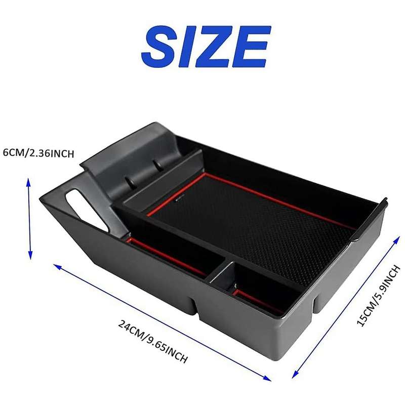 Center Console Organizer for 2021 2022 Toyota Sienna Xl40, Red