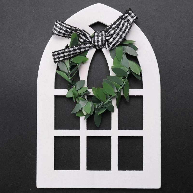 6pcs Wooden Farmhouse Tray Decoration Plaid Rustic Farmhouse Decor