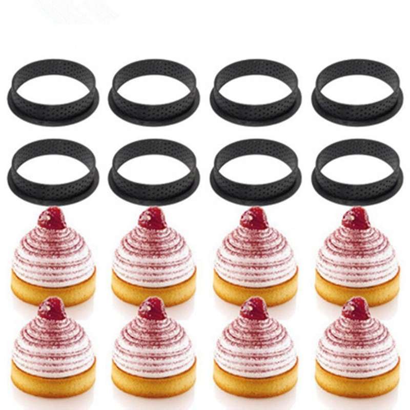 Silicone Tart Cake Mold Mousse Circle Cutter Ring Bakeware Diy A