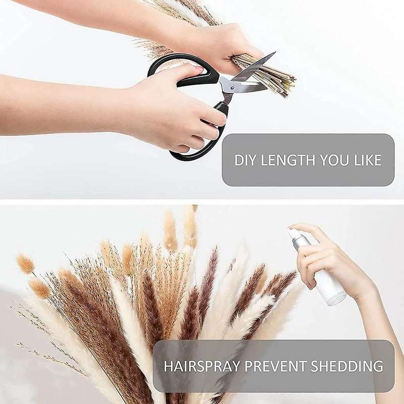 40pcs Dried Pampas Grass 18inch Bouquet Decor for Vase Home Decor