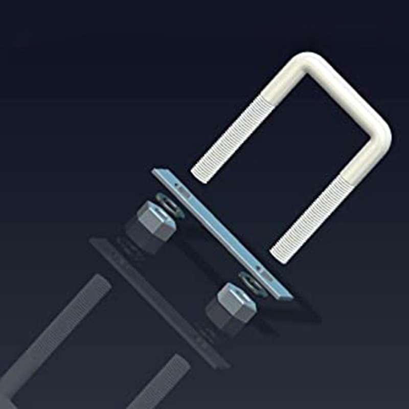 Square U-bolts (45mm) Inner Width M8 Thread 304 Stainless Steel