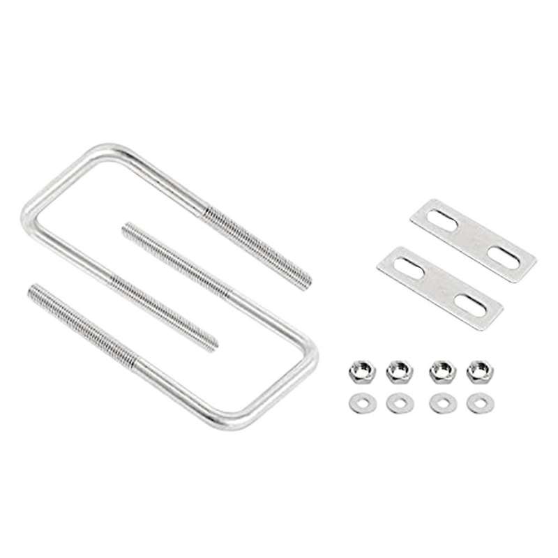 Square U-bolts (45mm) Inner Width M8 Thread 304 Stainless Steel