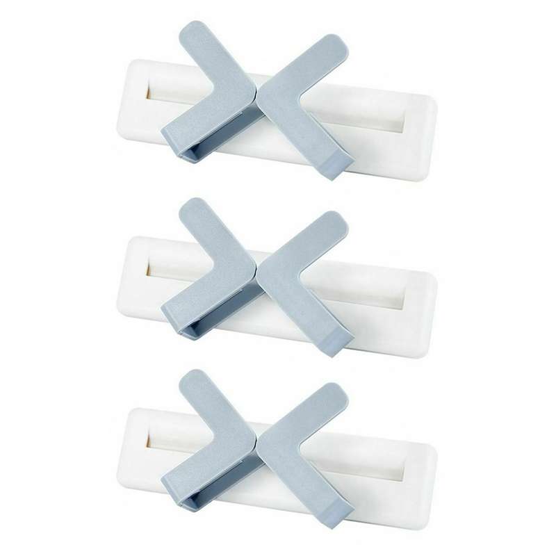 3 Pcs/set Pot Lid Holder Wall-mounted Hanging Storage Rack White