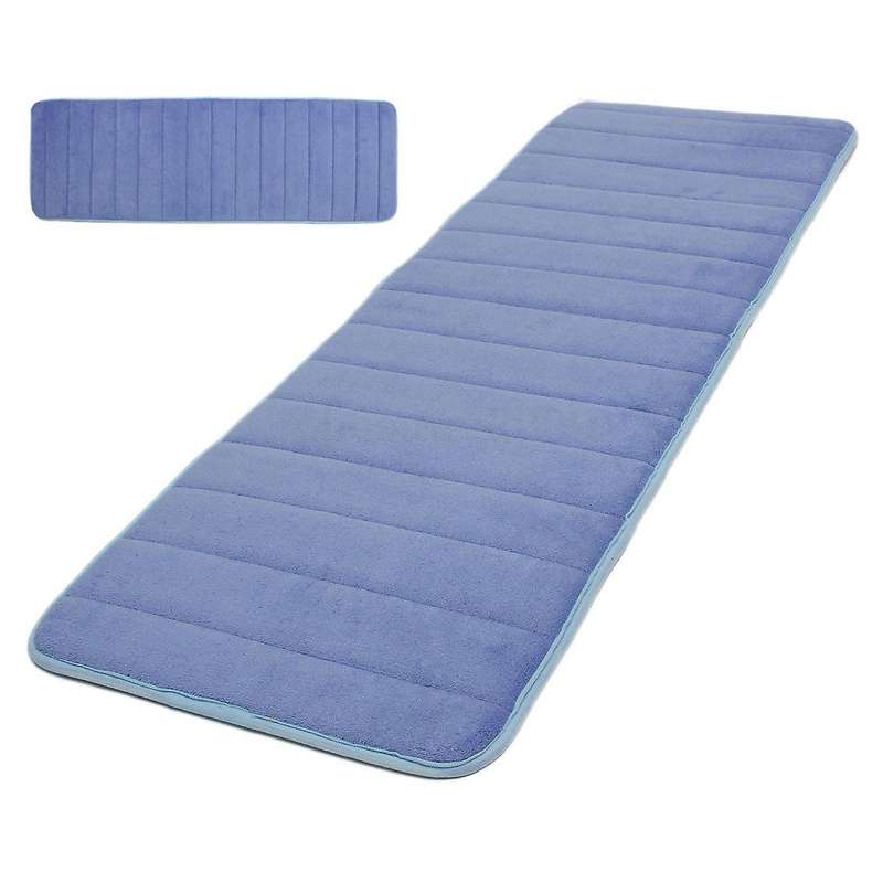 120x40cm Absorbent Nonslip Memory Foam Floor Mat Carpet Dark Blue