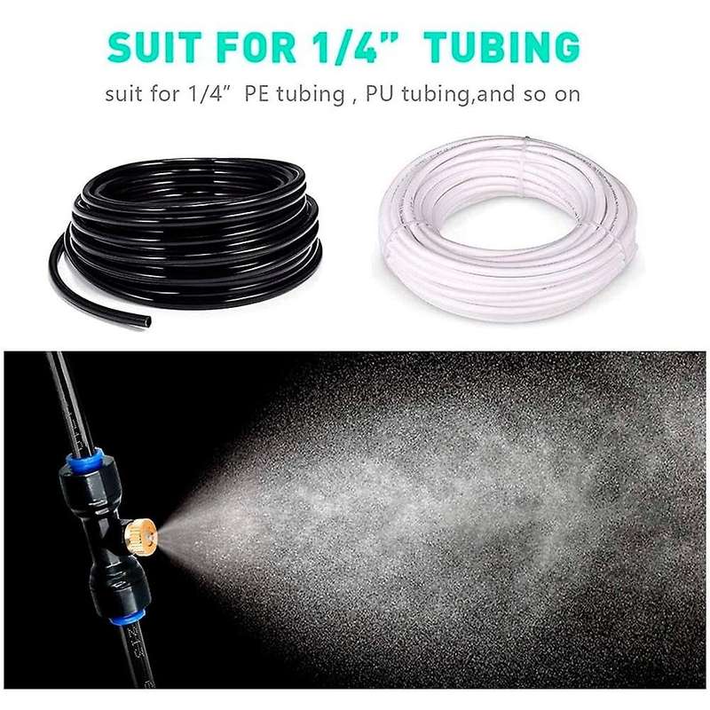 Water Brass Misting Nozzle Outdoor Water Mister Cooling Set