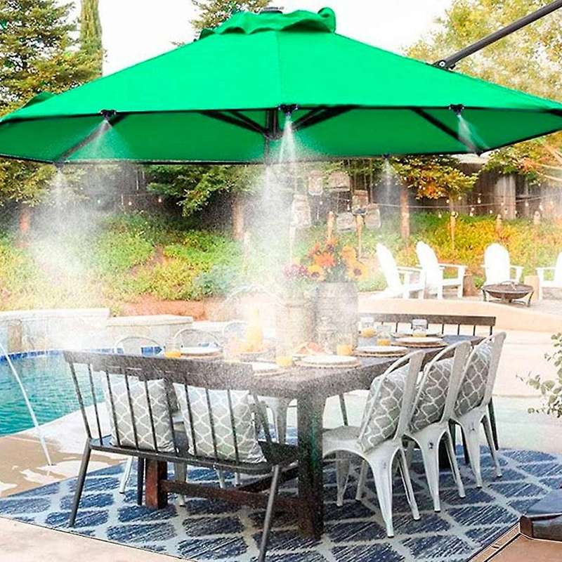 Water Brass Misting Nozzle Outdoor Water Mister Cooling Set
