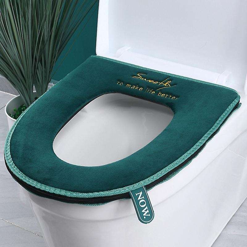 2pcs Toilet Seat Covers Warm Washable Winter Soft for Home Bathroom