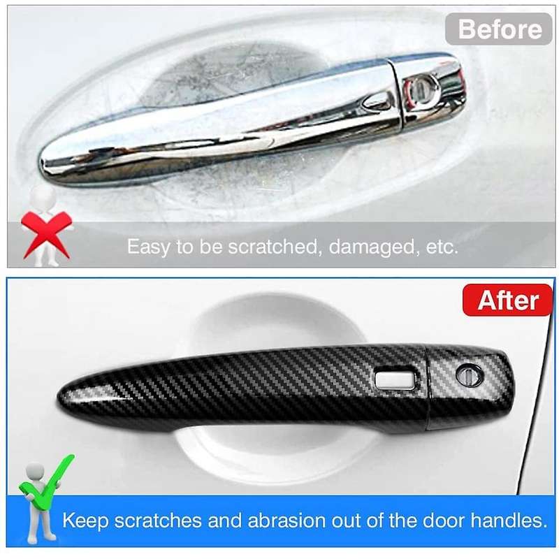 For Nissan X-trail T33 2021 2022 Carbon Fiber Car Door Handle Cover