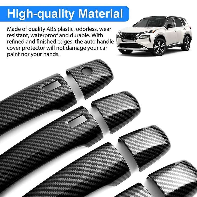 For Nissan X-trail T33 2021 2022 Carbon Fiber Car Door Handle Cover