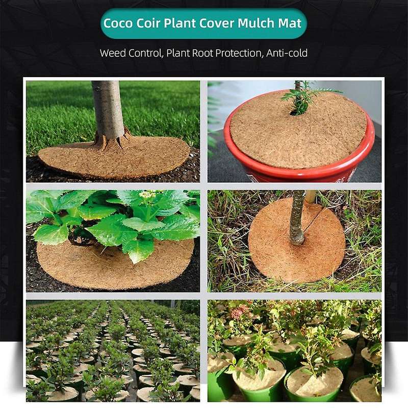 Coir Plant Cover Mulch Mat Weed Protector Planter Root Protection B