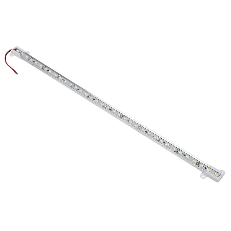 6x 50cm 12v 36 Led 5050 Smd Hard Strip Bar Light Aluminum Rigid White