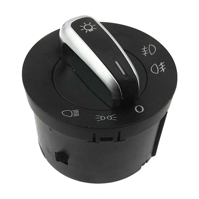 Chrome Auto Headlight Switch Knob for Golf Jetta Mk5 Mk6 Passat B6 B7