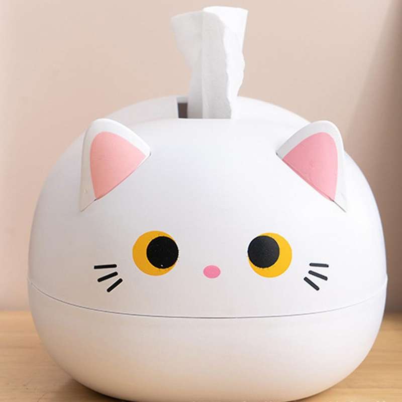 Cartoon Cat Tissue Box Home Decoration Bathroom Kitchen Home Storage