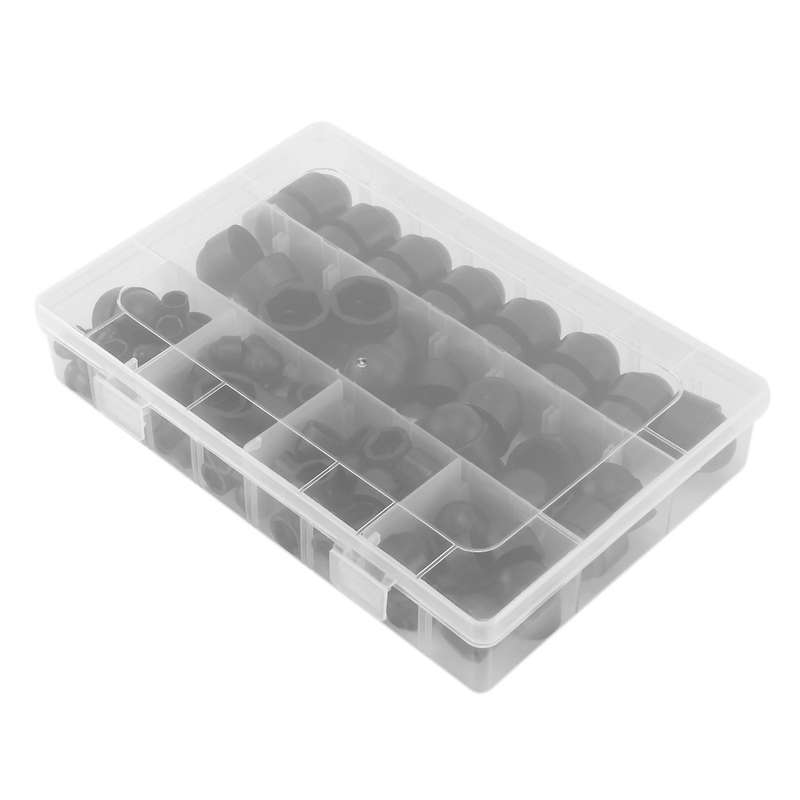 145 Pcs Hex Nut Cover Protective M4-m12 Bolt Cap Caps Covers