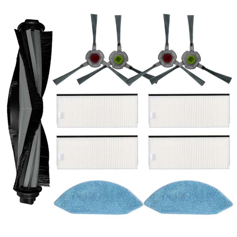 Main Side Brush Hepa Filter Mop Cloth for Ecovacs Deebot Ozmo U2