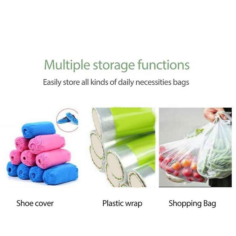 Garbage Bag Storage Holder with Cover for Home Kitchen(blue)