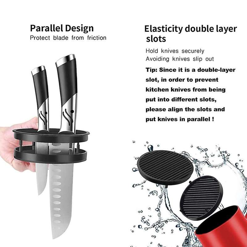 Universal Knife Holder,for Protecting Blade Space Saver(red)