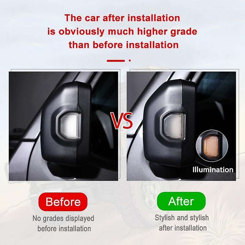 Rearview Mirror Turn Signal Light Cover for Jeep Wrangler Jl 18-22