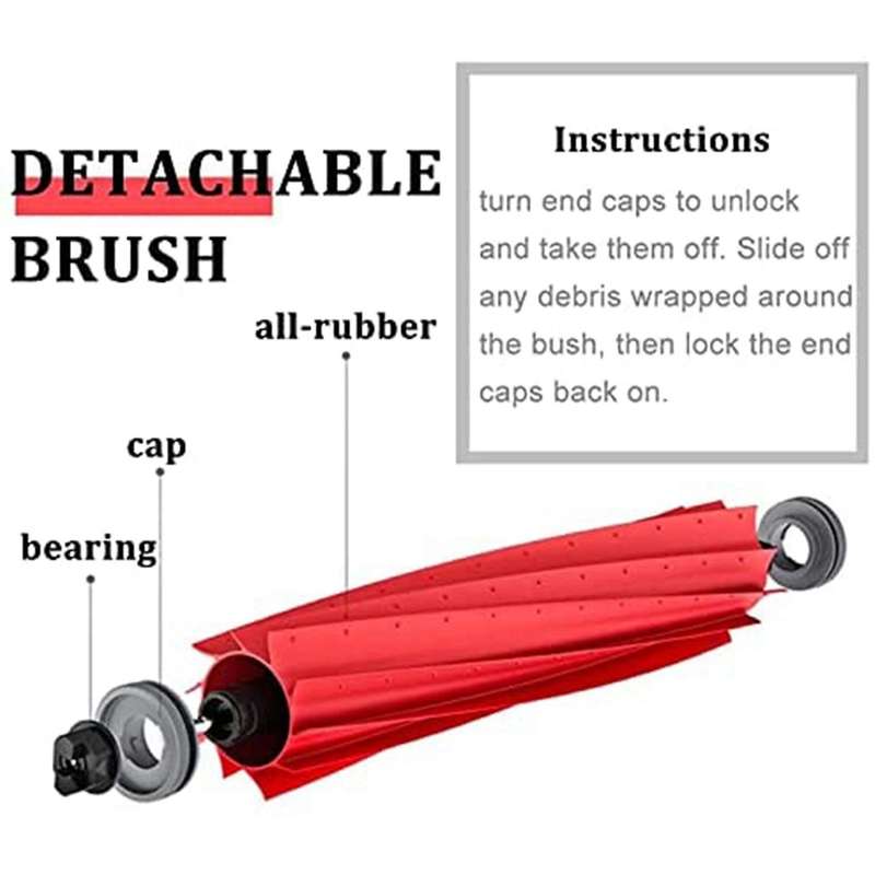 For Stone Sweeper S7 / T7s Plus Hepa Filter Screen Side Roll Brush A