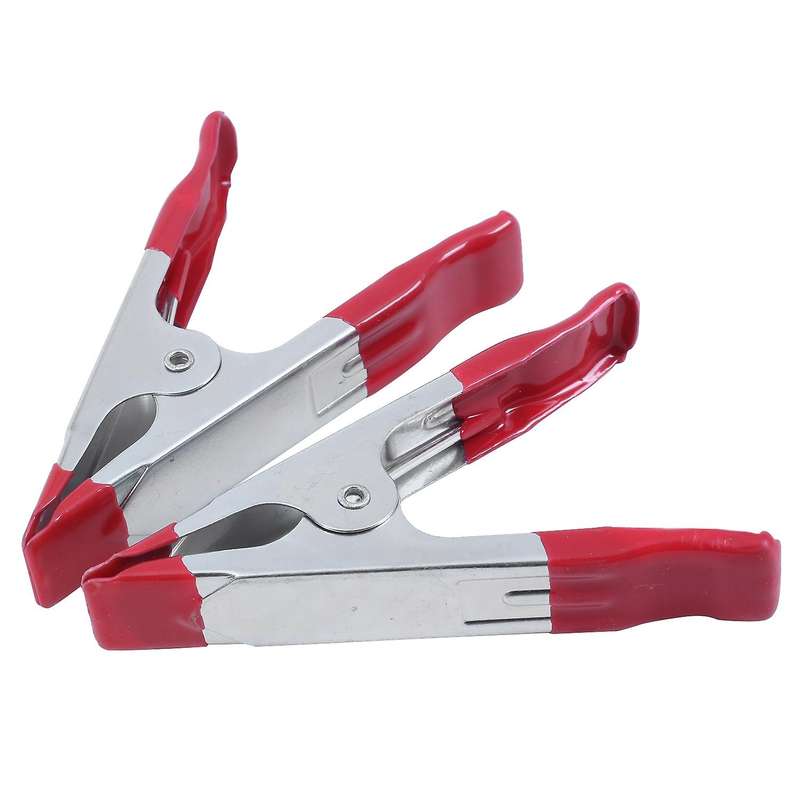 10pcs 4 Inch Metal Heavy Duty Spring Clamps Crocodile Clip Red Tools