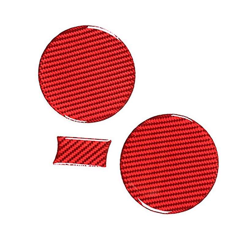 Car Soft Carbon Fiber Central Control Cup Holder Slot Pad Cover Trim