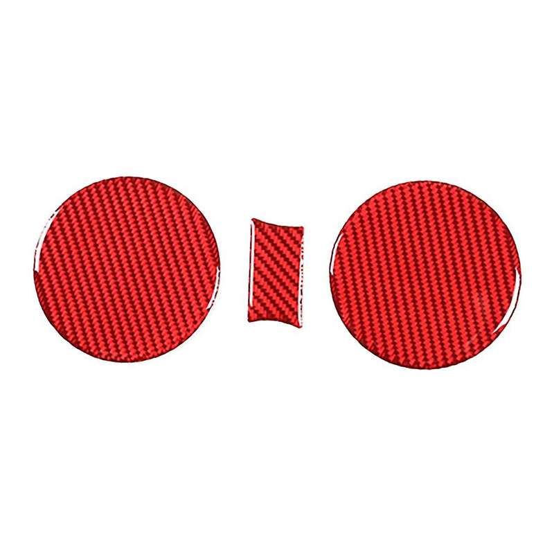Car Soft Carbon Fiber Central Control Cup Holder Slot Pad Cover Trim