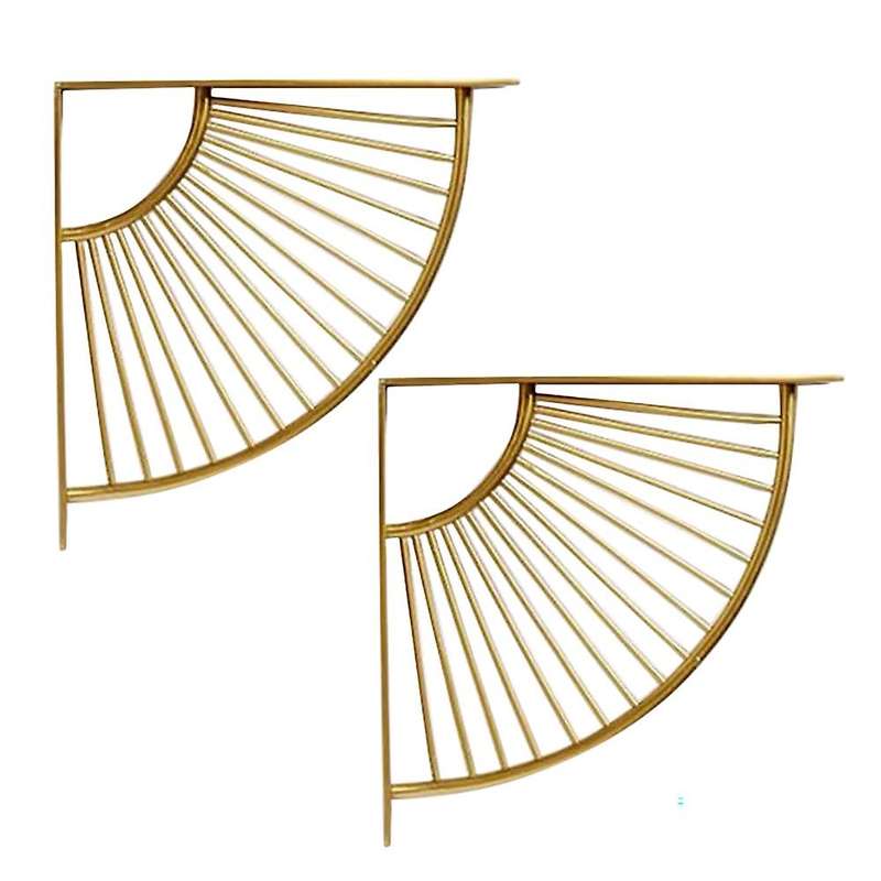 Wall Hanging Decor Sector Bracket Metal Craft Bracket for Home Office