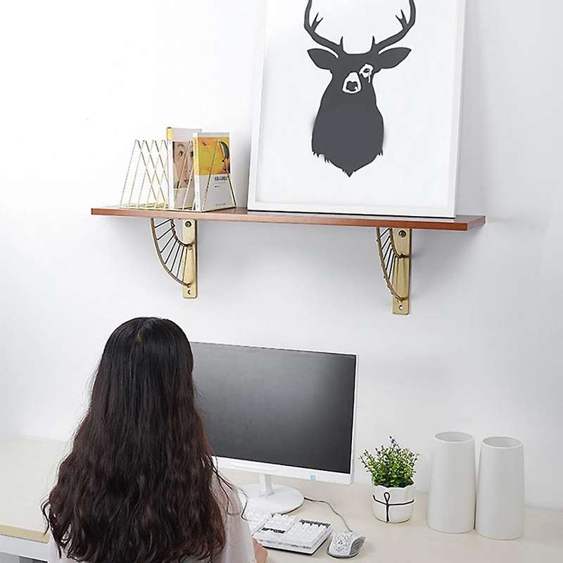 Wall Hanging Decor Sector Bracket Metal Craft Bracket for Home Office
