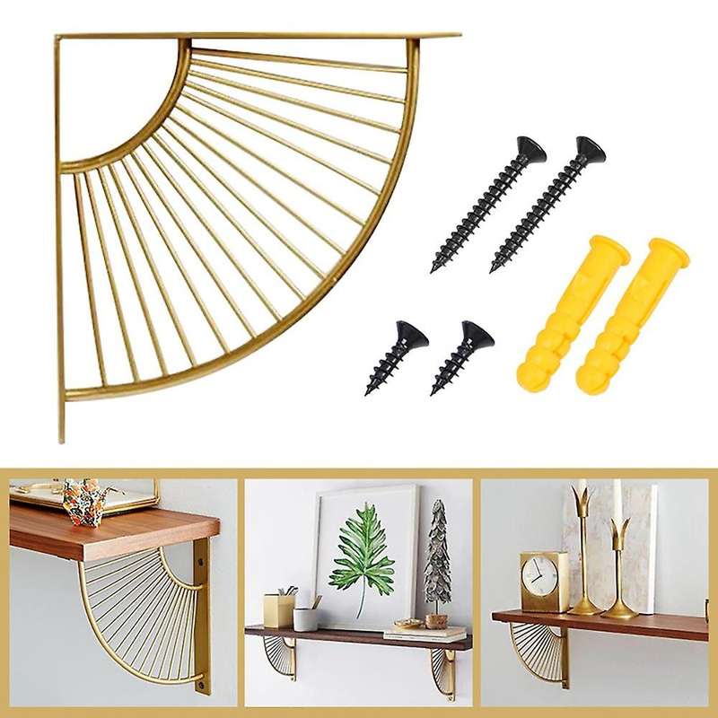 Wall Hanging Decor Sector Bracket Metal Craft Bracket for Home Office