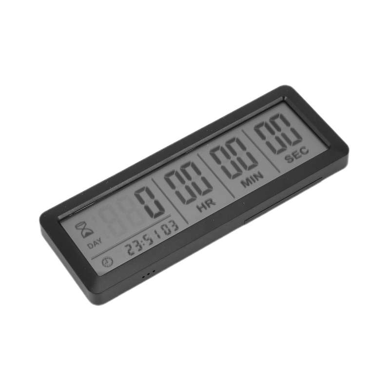 999 Days Count Down Clock Timer for Graduation Lab Kitchen (black)