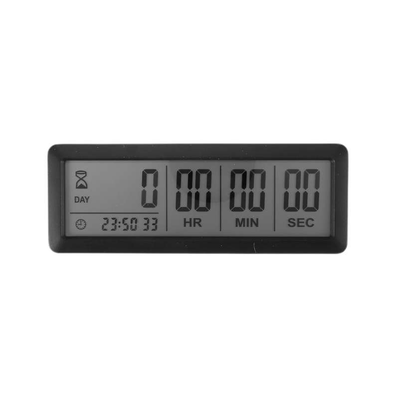 999 Days Count Down Clock Timer for Graduation Lab Kitchen (black)