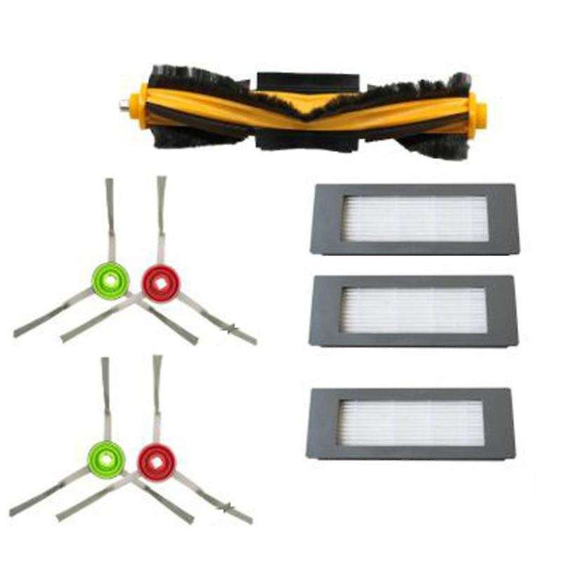 8pcs New Roller Brush Side Brush Filter for Ecovacs Deebot Ozmo 900