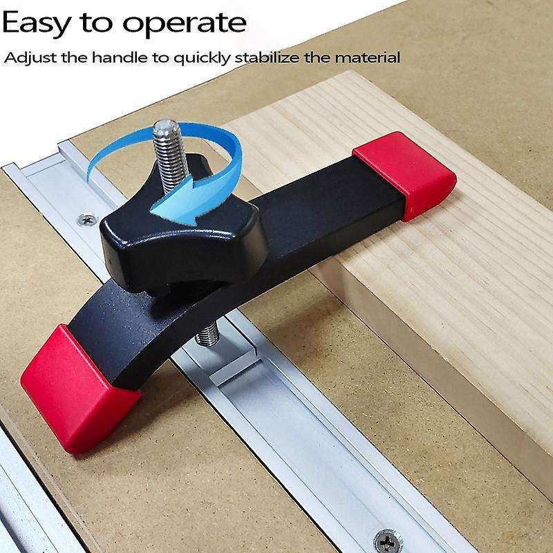 T Clamp Slide Track Stopper Screw Positioning Limiter Miter Clip, C
