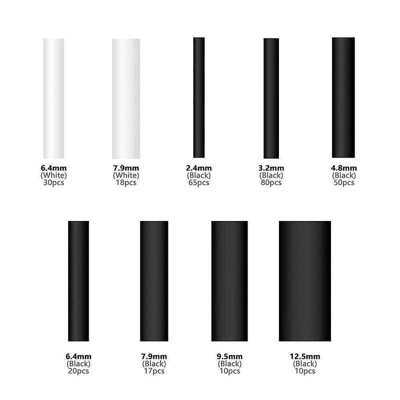 300pcs 3:1 Heat Shrink Tubing Kit with Glue Dual Wall Tubing