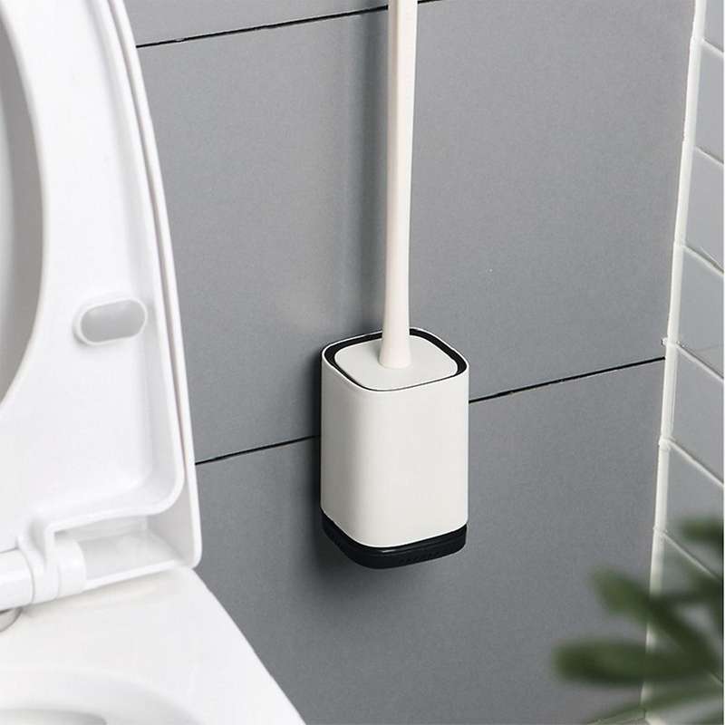 Silicone Toilet Brush No Dead Corners for Washing Toilet Brushes Red