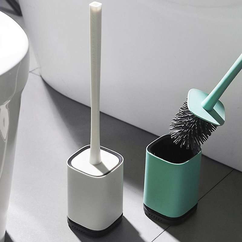 Silicone Toilet Brush No Dead Corners for Washing Toilet Brushes Red