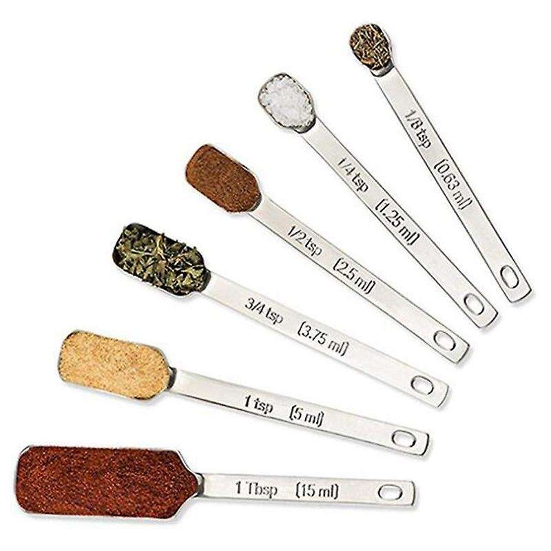 Measuring Spoons Set - 7-piece Kitchen Measuring Spoons with Leveler