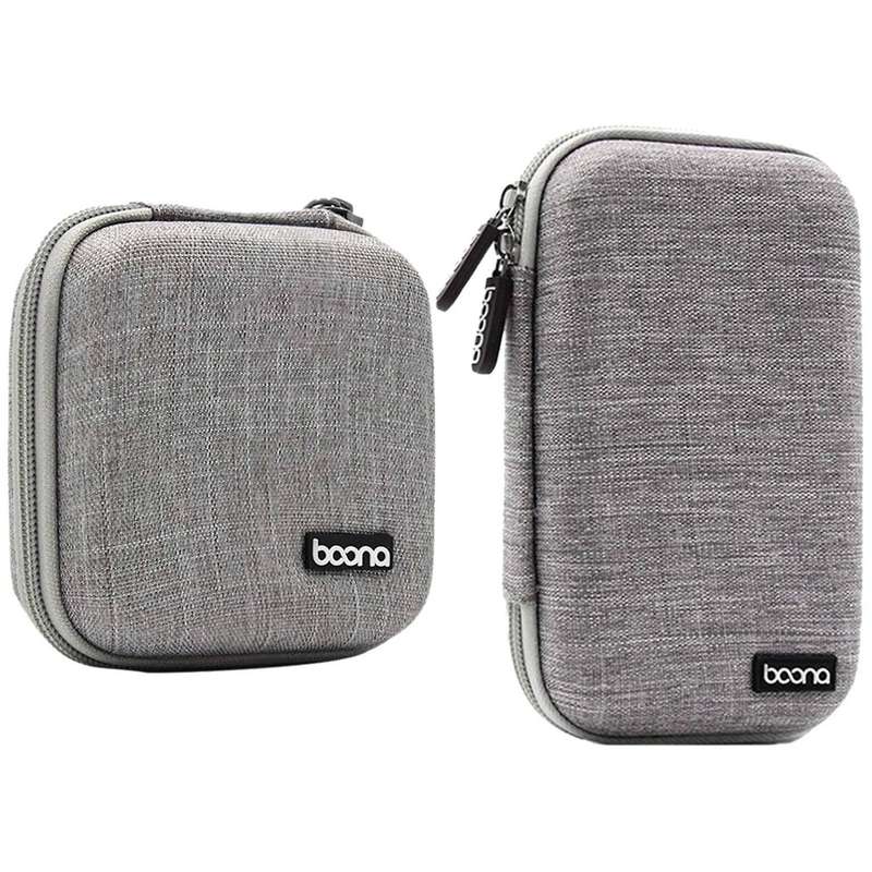 Boona Waterproof Storage Bag for 2.5-inch Supply Usb Drive Data Gray