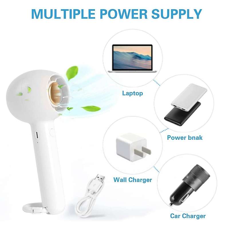 Handheld Fan, Usb with Carabiner Clip,for Home Office Indoor Outdoor