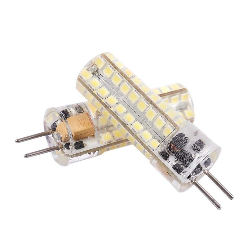 4x 6.5w Gy6.35 Led Bulbs 72 2835 Smd 320lm 50w Halogen Lamps White
