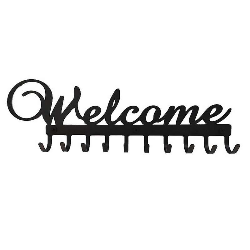 Key Holder for Wall Decorative with 10 Hooks Key Rack for Entryway