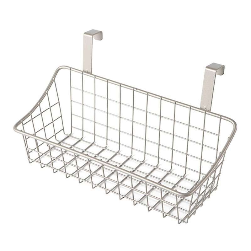 Basket with Hook, Hang It Behind A Door Or On A Railing, Champagne
