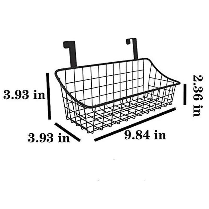 Basket with Hook, Hang It Behind A Door Or On A Railing, Champagne