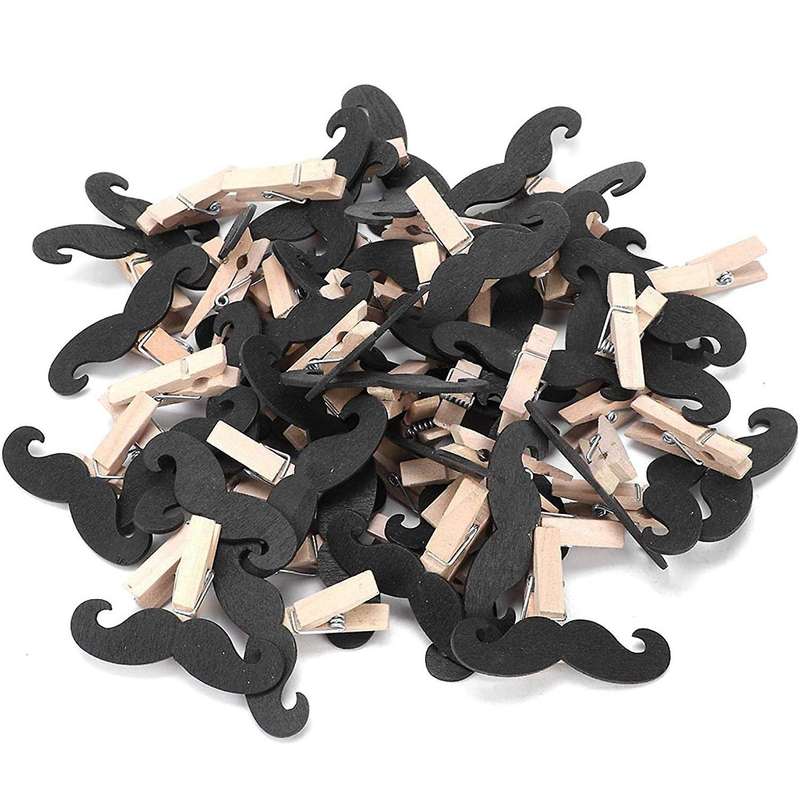 50 Pcs Wood Clips for Hang Pictures Display Home Decoration Diy Art