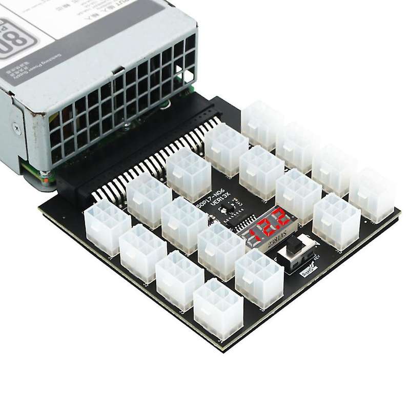 Atx 17x6pin Power Supply Breakout Board Adapter Converter 12v 120amp