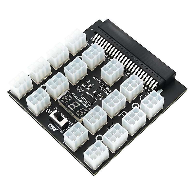 Atx 17x6pin Power Supply Breakout Board Adapter Converter 12v 120amp